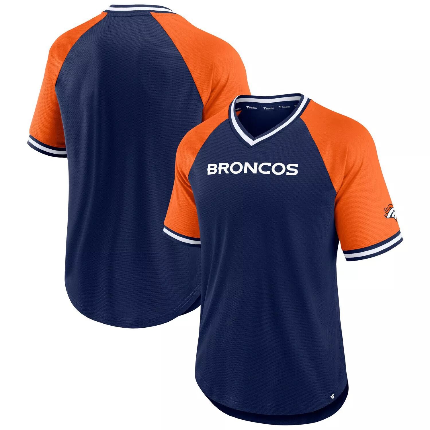 Мужская темно-синяя футболка Fanatics Denver Broncos Second Wind реглан с v-образным вырезом
Мужская темно-синяя футболка Fanatics Denver Broncos Second Wind реглан с v-образным вырезом