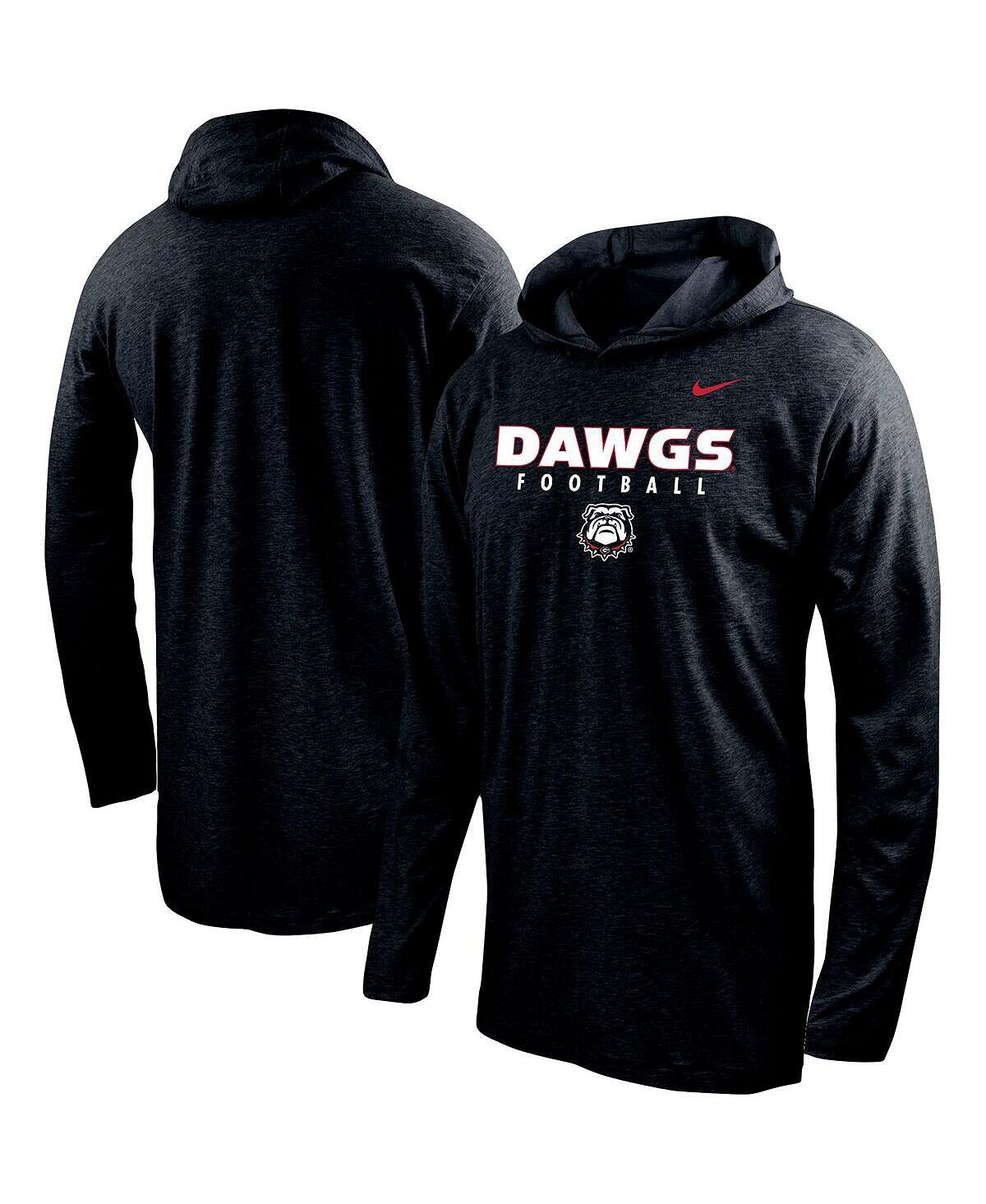 Черная женская футболка с капюшоном и длинными рукавами Georgia Bulldogs Football Nike, черный
Черная женская футболка с капюшоном и длинными рукавами Georgia Bulldogs Football Nike, черный