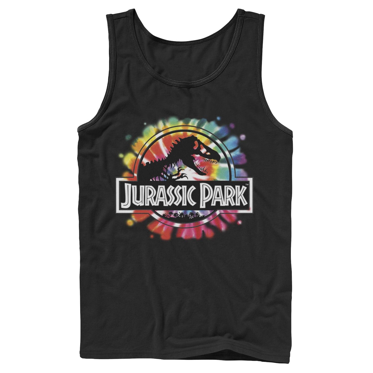 Мужская майка с классическим логотипом «Парк Юрского периода» и рисунком тай-дай Jurassic World
Мужская майка с классическим логотипом «Парк Юрского периода» и рисунком тай-дай Jurassic World