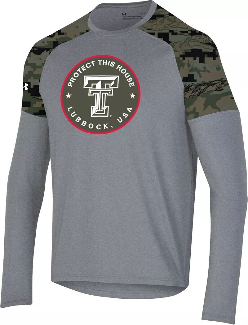 Мужская серая хлопковая толстовка с длинными рукавами Under Armour Texas Tech Red Raiders "Freedom"
Мужская серая хлопковая толстовка с длинными рукавами Under Armour Texas Tech Red Raiders "Freedom"
