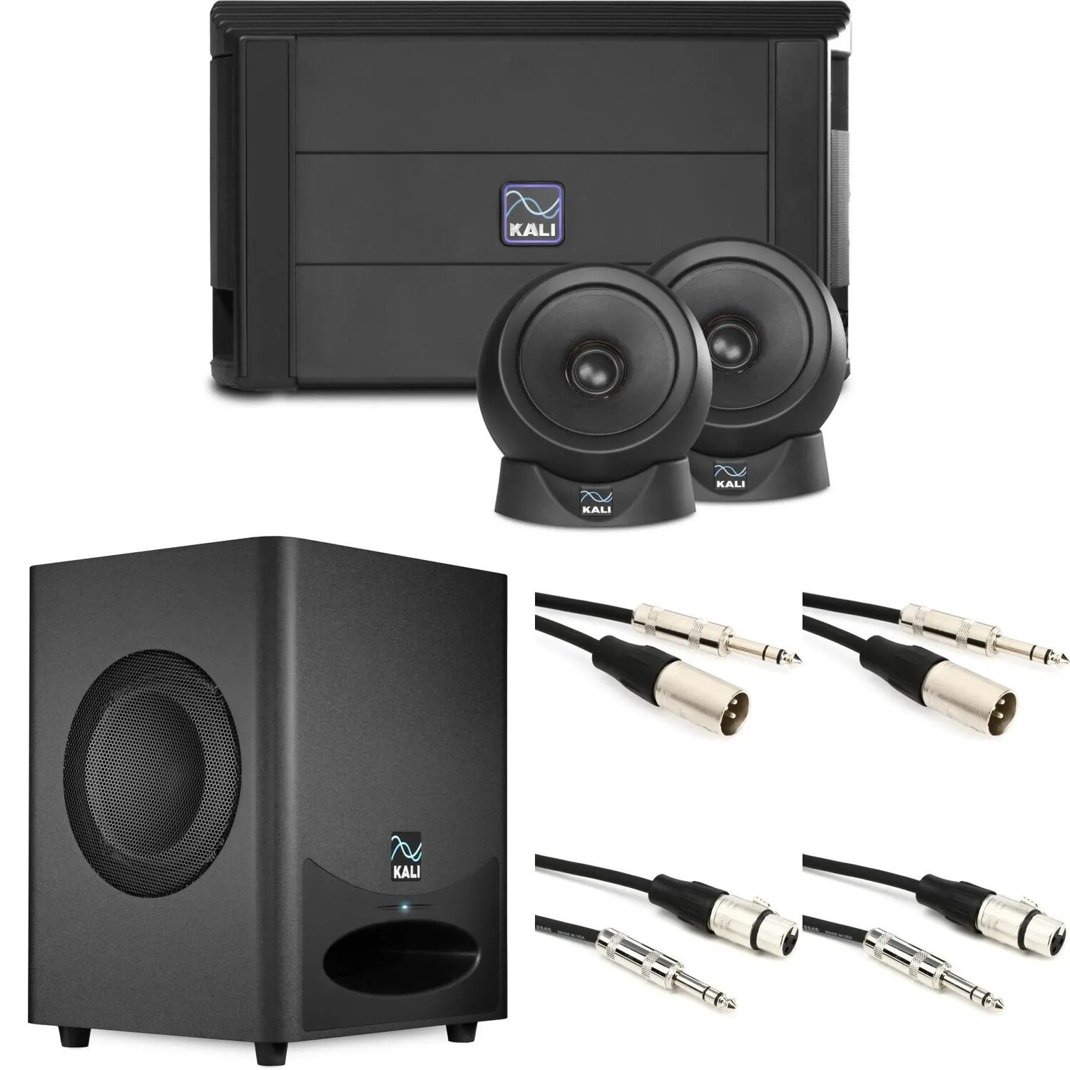 Комплект трехполосной студийной мониторной системы Kali Audio IN-UNF с двойным активным сабвуфером WS-6.2
Комплект трехполосной студийной мониторной системы Kali Audio IN-UNF с двойным активным сабвуфером WS-6.2