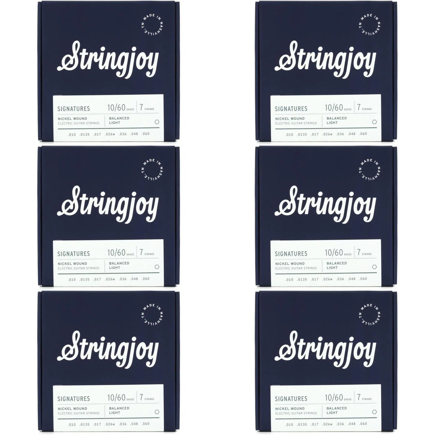 Stringjoy Signatures 7-струнные сбалансированные струны для электрогитары с никелированной обмоткой — легкий калибр (6 шт.)
Stringjoy Signatures 7-струнные сбалансированные струны для электрогитары с никелированной обмоткой — легкий калибр (6 шт.)