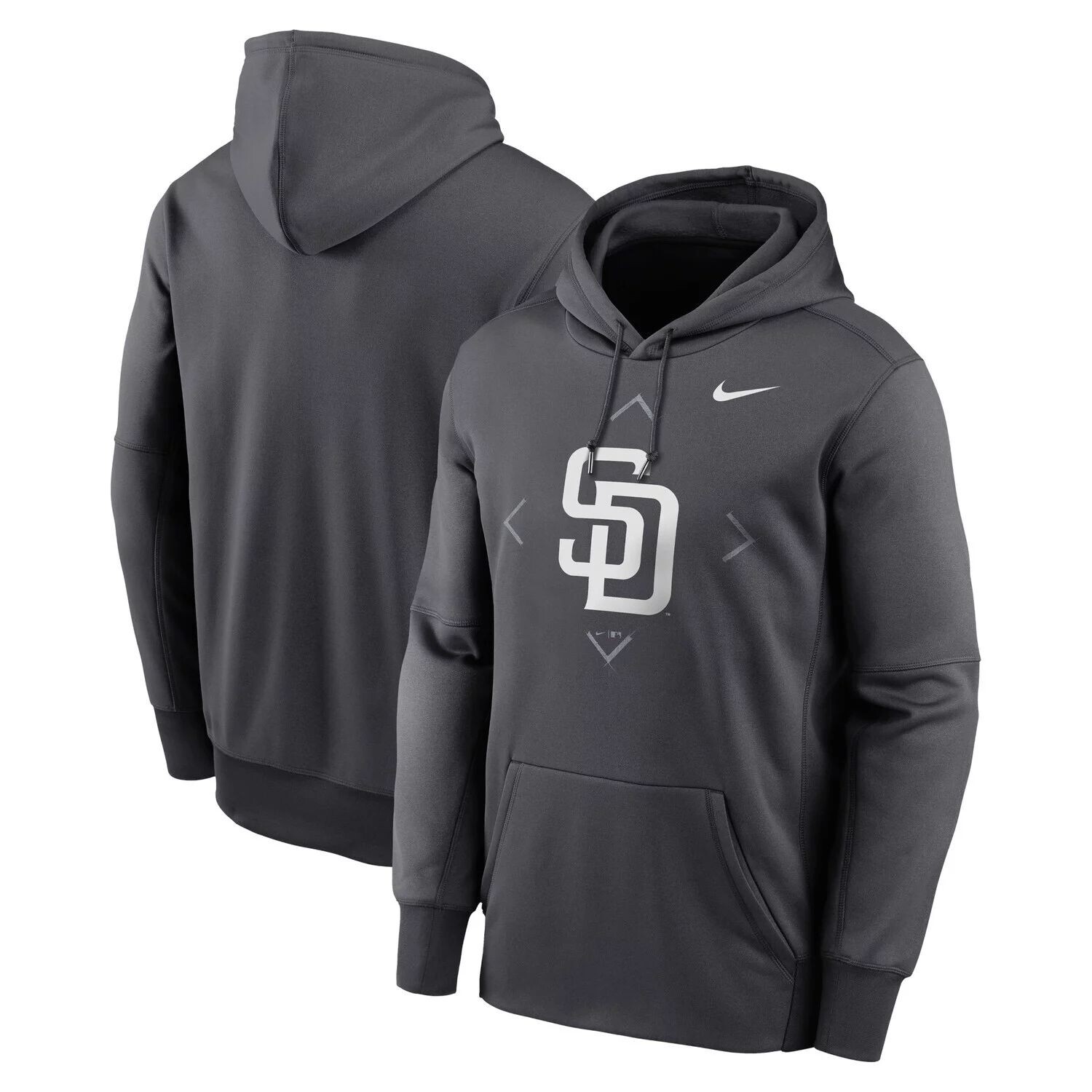 Мужской пуловер с капюшоном San Diego Padres Bracket Icon Performance антрацитового цвета Nike, Черный
Мужской пуловер с капюшоном San Diego Padres Bracket Icon Performance антрацитового цвета Nike, Черный
