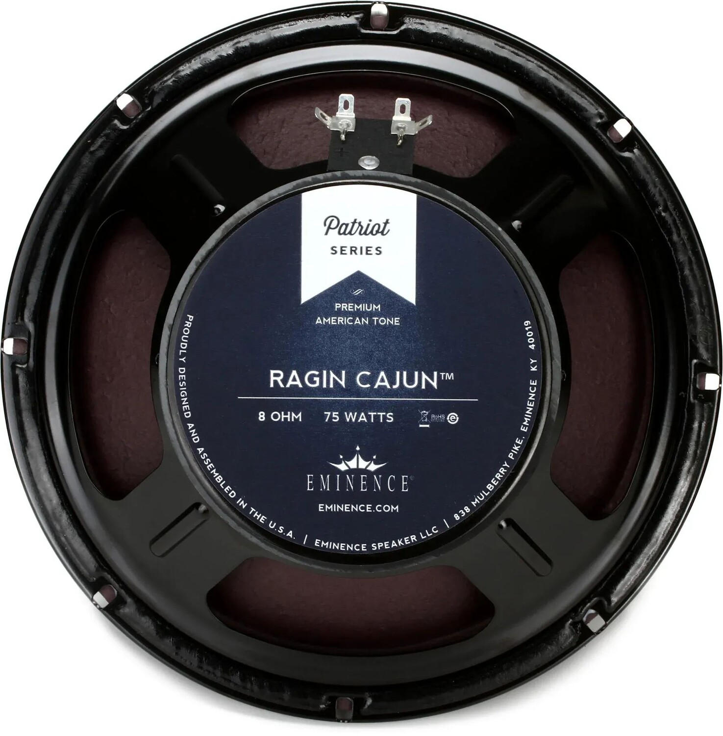 Сменный динамик для гитарного усилителя Eminence Ragin Cajun, 10 дюймов, 75 Вт, 8 Ом
Сменный динамик для гитарного усилителя Eminence Ragin Cajun, 10 дюймов, 75 Вт, 8 Ом
