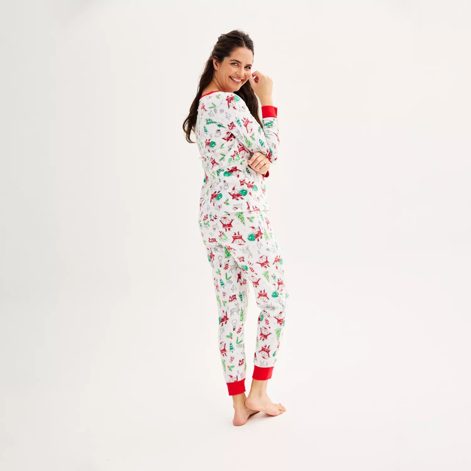 Женские пижамные комплекты Jammies For Your Families Doodle Santa Cozy с верхом и низом из микрофлиса Jammies For Your Families
Женские пижамные комплекты Jammies For Your Families Doodle Santa Cozy с верхом и низом из микрофлиса Jammies For Your Families
