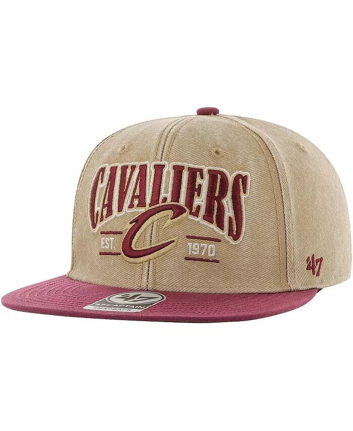 Мужская кепка цвета хаки с винным эффектом Cleveland Cavaliers Chilmark Captain Snapback '47 Brand, коричневый
Мужская кепка цвета хаки с винным эффектом Cleveland Cavaliers Chilmark Captain Snapback '47 Brand, коричневый