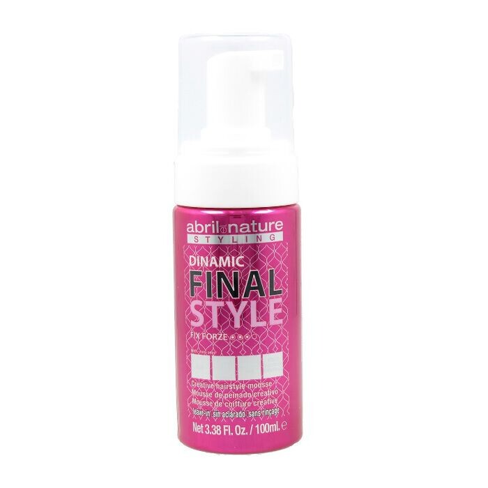 Гибкая пенка для укладки локонов Abril Et Nature Styling Dinamic Final Style, 100 мл
Гибкая пенка для укладки локонов Abril Et Nature Styling Dinamic Final Style, 100 мл