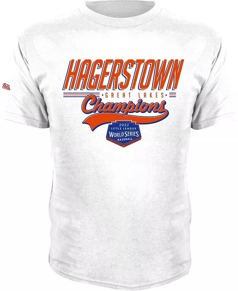 Белая футболка Stitches Youth Little League Baseball World Series 2022 Hagerstown Great Lakes Champs
Белая футболка Stitches Youth Little League Baseball World Series 2022 Hagerstown Great Lakes Champs