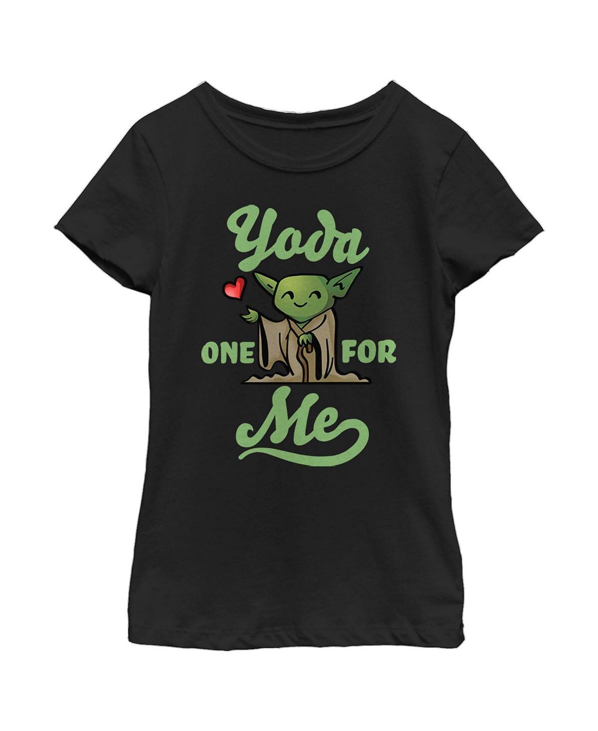 Черная детская футболка Yoda One for Me для девочек со «Звездными войнами» на День святого Валентина Disney Lucasfilm
Черная детская футболка Yoda One for Me для девочек со «Звездными войнами» на День святого Валентина Disney Lucasfilm