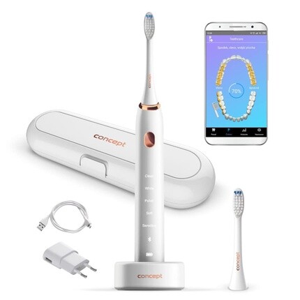 Зубная щетка Zk5000 Sonic с аппликацией Perfect Smile и дорожным футляром для зарядки, белая, Concept
Зубная щетка Zk5000 Sonic с аппликацией Perfect Smile и дорожным футляром для зарядки, белая, Concept