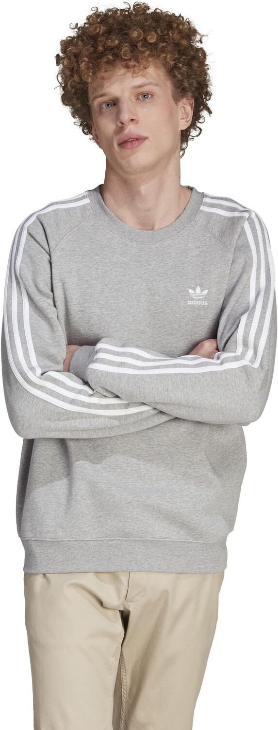 Толстовка Adicolor Classics 3-Stripes Crew adidas, цвет Medium Grey Heather
Толстовка Adicolor Classics 3-Stripes Crew adidas, цвет Medium Grey Heather