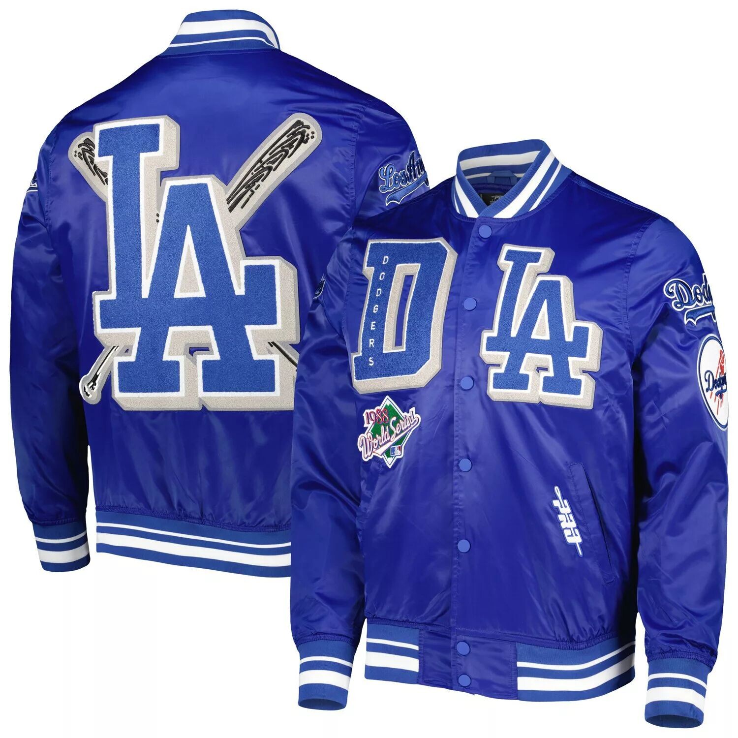Мужская атласная куртка с длинными кнопками Pro Standard Royal Los Angeles Dodgers Mash Up
Мужская атласная куртка с длинными кнопками Pro Standard Royal Los Angeles Dodgers Mash Up