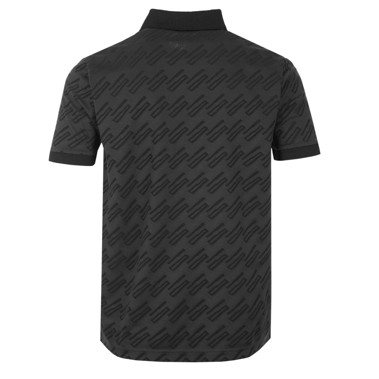 Мужская жаккардовая футболка-поло с монограммой Hugo Boss Pirax, черная, цвет Charcoal
Мужская жаккардовая футболка-поло с монограммой Hugo Boss Pirax, черная, цвет Charcoal