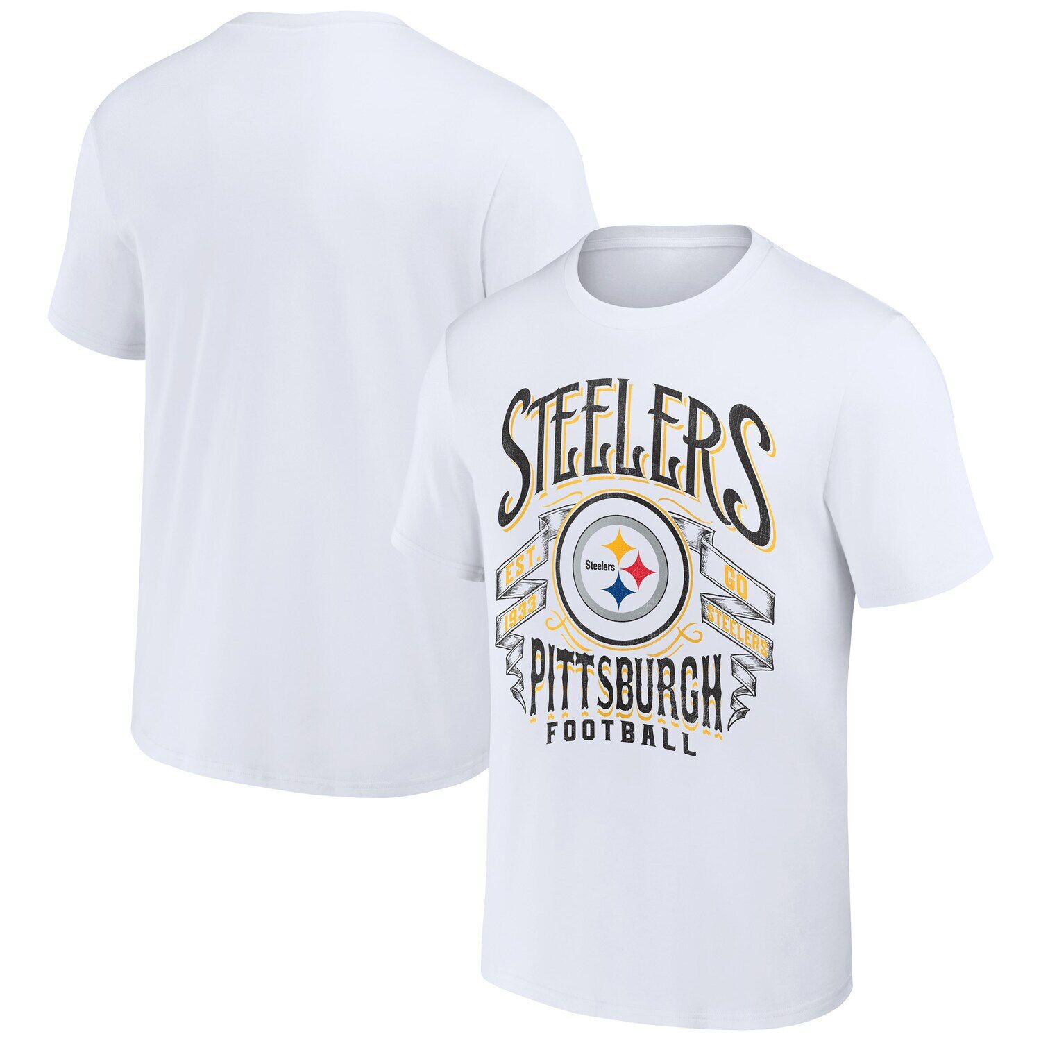 Мужская винтажная футбольная футболка Fanatics NFL x Darius Rucker Collection белого цвета Pittsburgh Steelers, Белый
Мужская винтажная футбольная футболка Fanatics NFL x Darius Rucker Collection белого цвета Pittsburgh Steelers, Белый