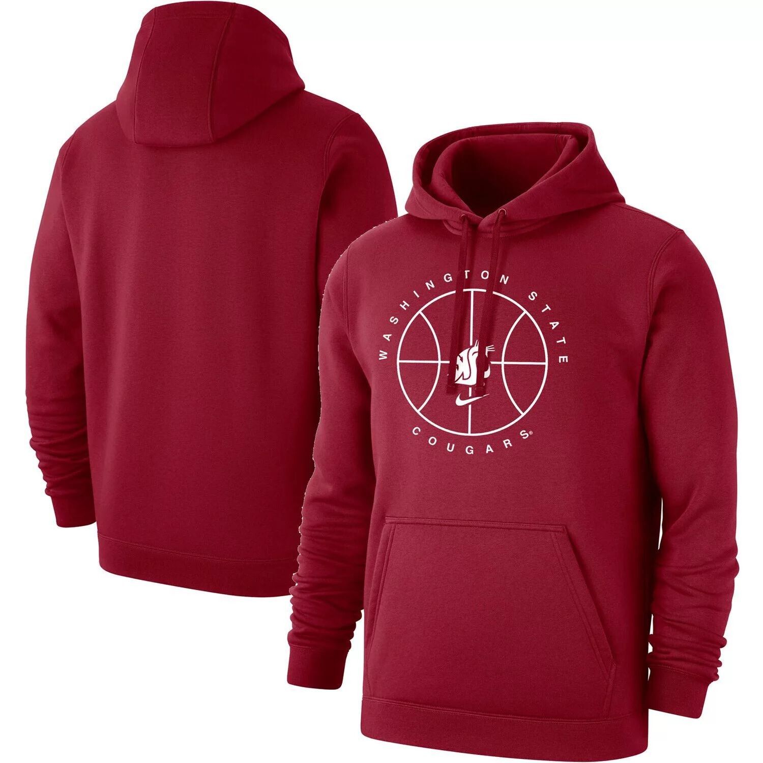 Мужской малиновый флисовый пуловер с капюшоном Washington State Cougars Basketball Icon Club Nike
Мужской малиновый флисовый пуловер с капюшоном Washington State Cougars Basketball Icon Club Nike
