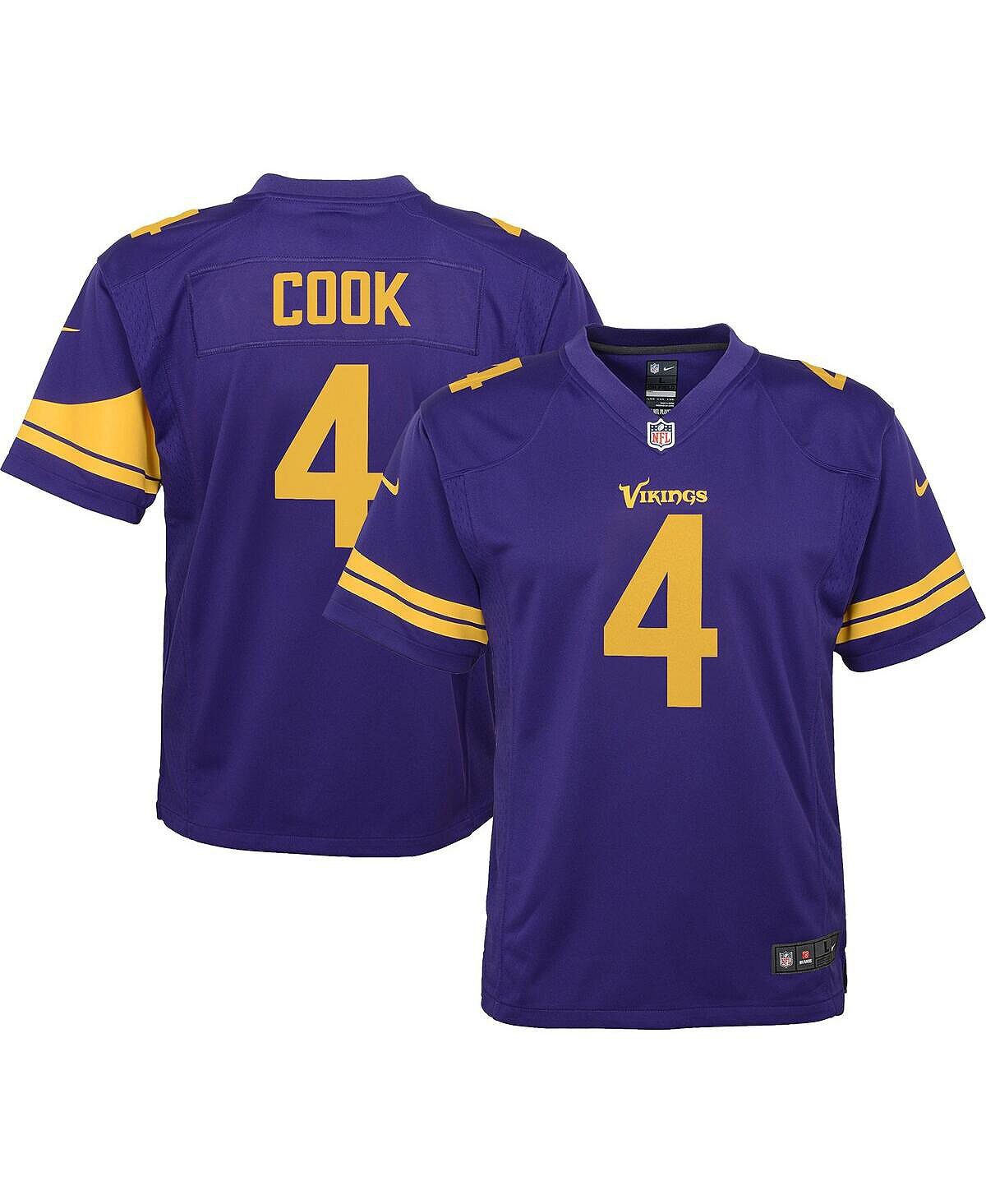 Фиолетовая майка Big Boys Dalvin Cook Minnesota Vikings для альтернативной игры Nike
Фиолетовая майка Big Boys Dalvin Cook Minnesota Vikings для альтернативной игры Nike