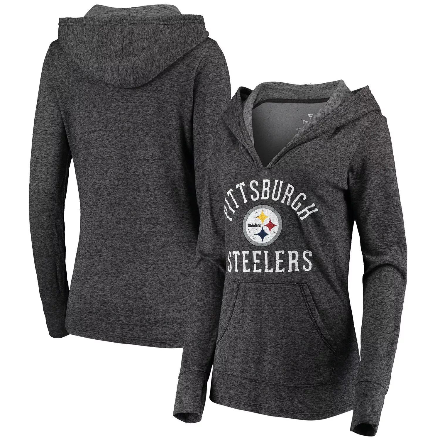 Женский черный пуловер с капюшоном Fanatics с логотипом Pittsburgh Steelers Doubleface Slub Fanatics
Женский черный пуловер с капюшоном Fanatics с логотипом Pittsburgh Steelers Doubleface Slub Fanatics