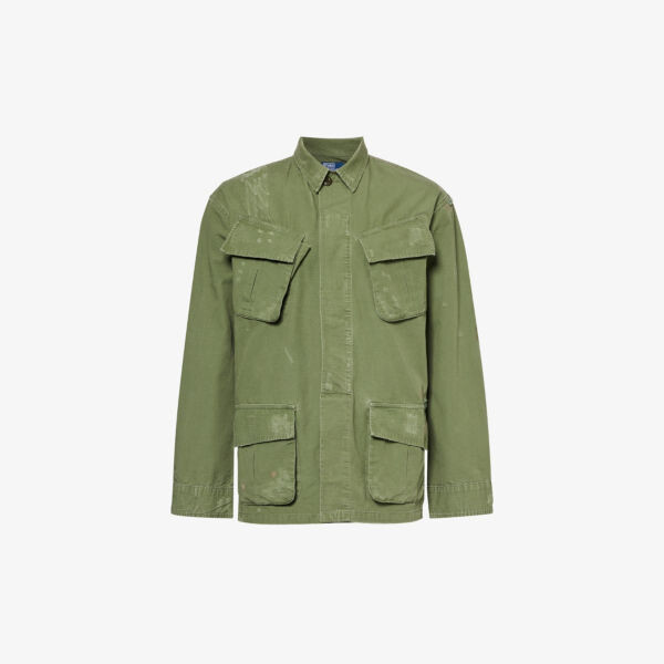 Хлопковая куртка стандартного кроя с карманами для рыбалки Polo Ralph Lauren, зеленый
Хлопковая куртка стандартного кроя с карманами для рыбалки Polo Ralph Lauren, зеленый