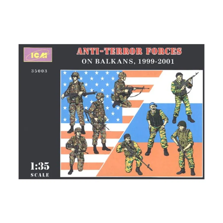 Антитеррористические силы - на Балканах, 1999-2001 гг., Military Models 1/35 Scale (ICM)
Антитеррористические силы - на Балканах, 1999-2001 гг., Military Models 1/35 Scale (ICM)