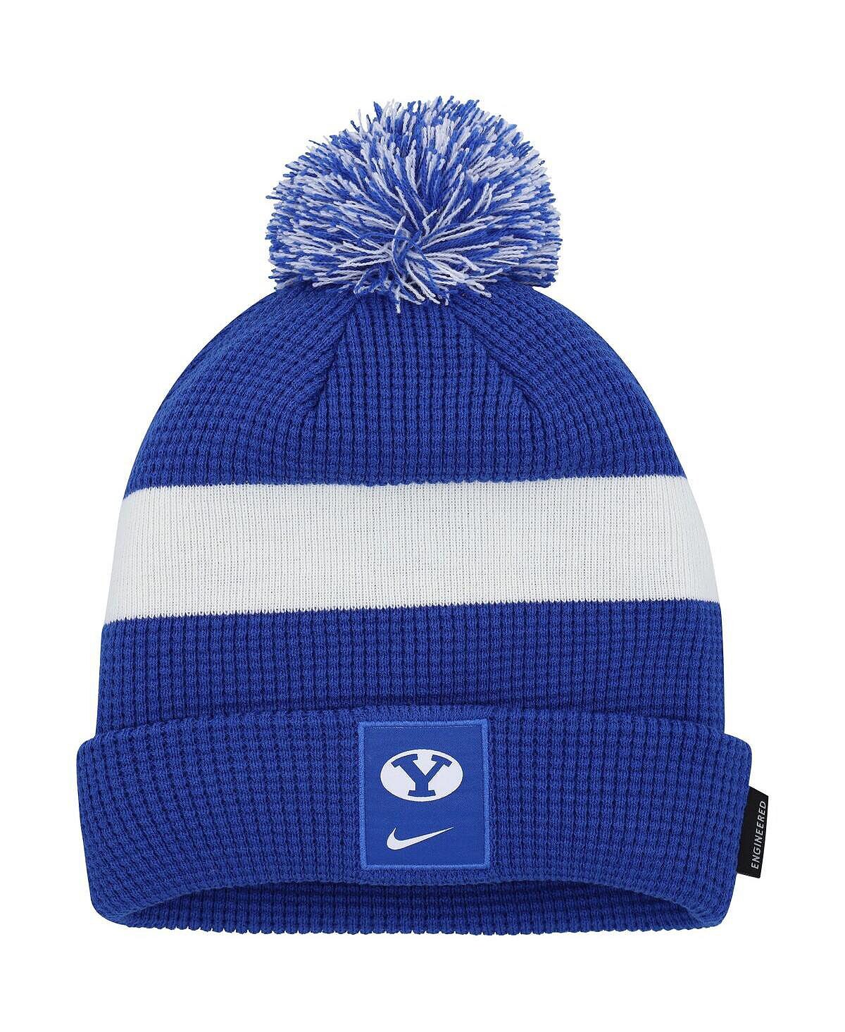 Мужская вязаная шапка с манжетами и помпоном Royal BYU Cougars Sideline Team Nike
Мужская вязаная шапка с манжетами и помпоном Royal BYU Cougars Sideline Team Nike