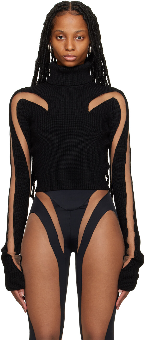 Черная укороченная водолазка Mugler, Черный, Черная укороченная водолазка Mugler
Черная укороченная водолазка Mugler, Черный, Черная укороченная водолазка Mugler