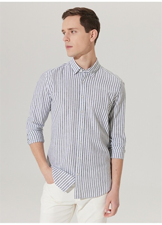 Slim Fit Белая меланжевая мужская рубашка с воротником на пуговицах Altınyıldız Classic
Slim Fit Белая меланжевая мужская рубашка с воротником на пуговицах Altınyıldız Classic