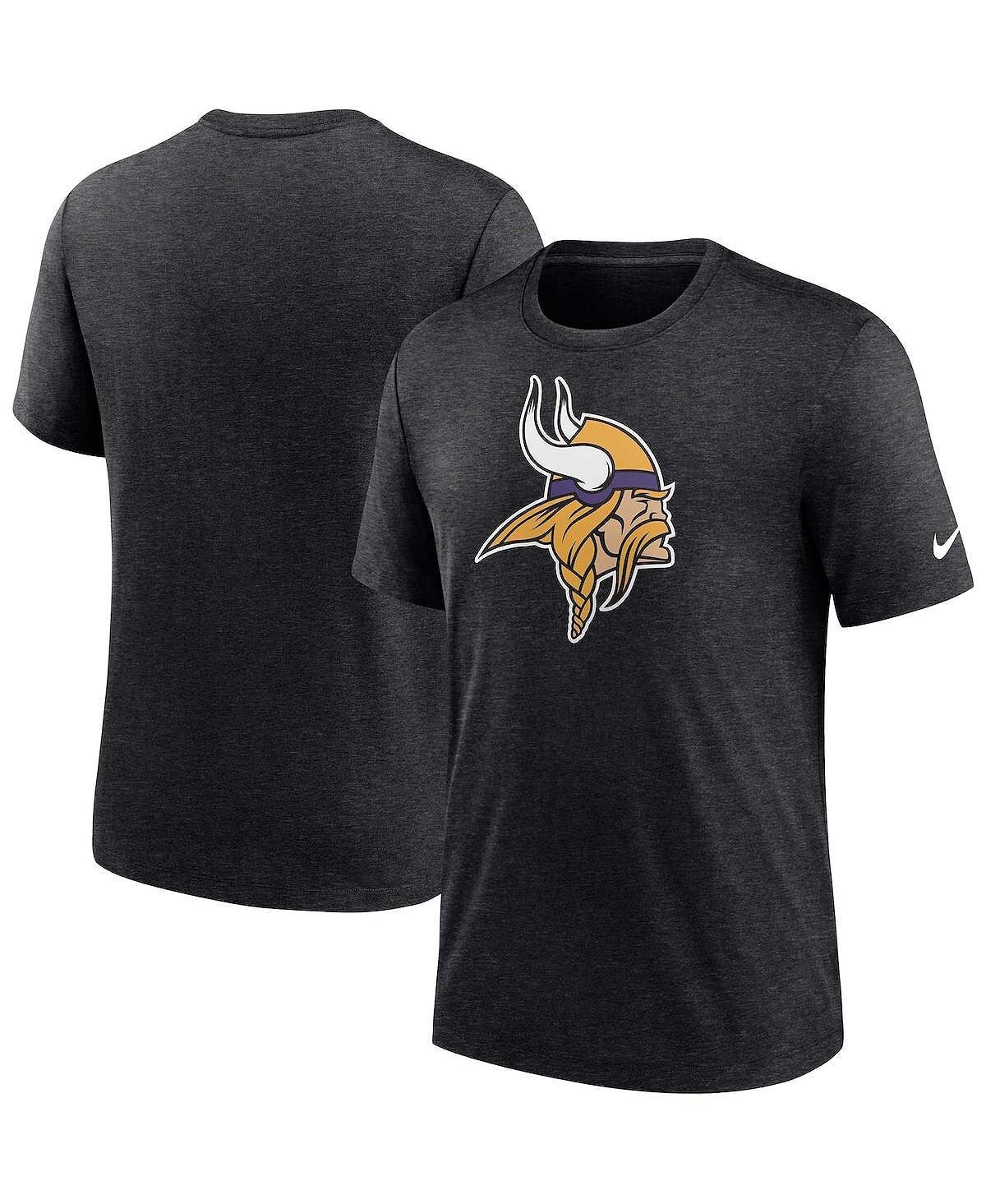 Мужская черная футболка с логотипом Heather Minnesota Vikings Tri-Blend Nike, Черный
Мужская черная футболка с логотипом Heather Minnesota Vikings Tri-Blend Nike, Черный