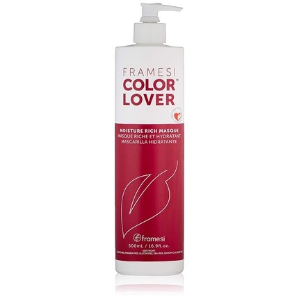 Color Lover Moisture Rich Masque Маска для волос без сульфатов для окрашенных волос, 16,9 жидких унций, Framesi
Color Lover Moisture Rich Masque Маска для волос без сульфатов для окрашенных волос, 16,9 жидких унций, Framesi