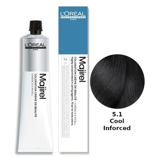 Стойкая краска для волос Охлаждающий цвет - цвет 5.1, 50 мл Loreal Majirel Cool Inforced, L'Oréal Professionnel
Стойкая краска для волос Охлаждающий цвет - цвет 5.1, 50 мл Loreal Majirel Cool Inforced, L'Oréal Professionnel