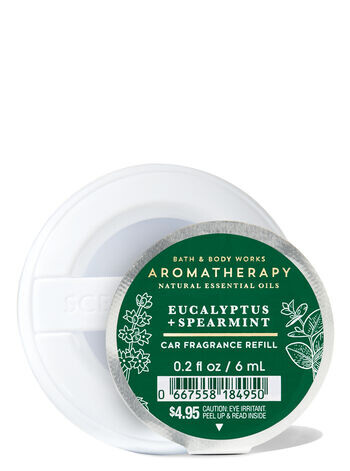 Ароматизатор для автомобиля Eucalyptus Spearmint, 0.2 fl oz / 6 mL, Bath and Body Works
Ароматизатор для автомобиля Eucalyptus Spearmint, 0.2 fl oz / 6 mL, Bath and Body Works