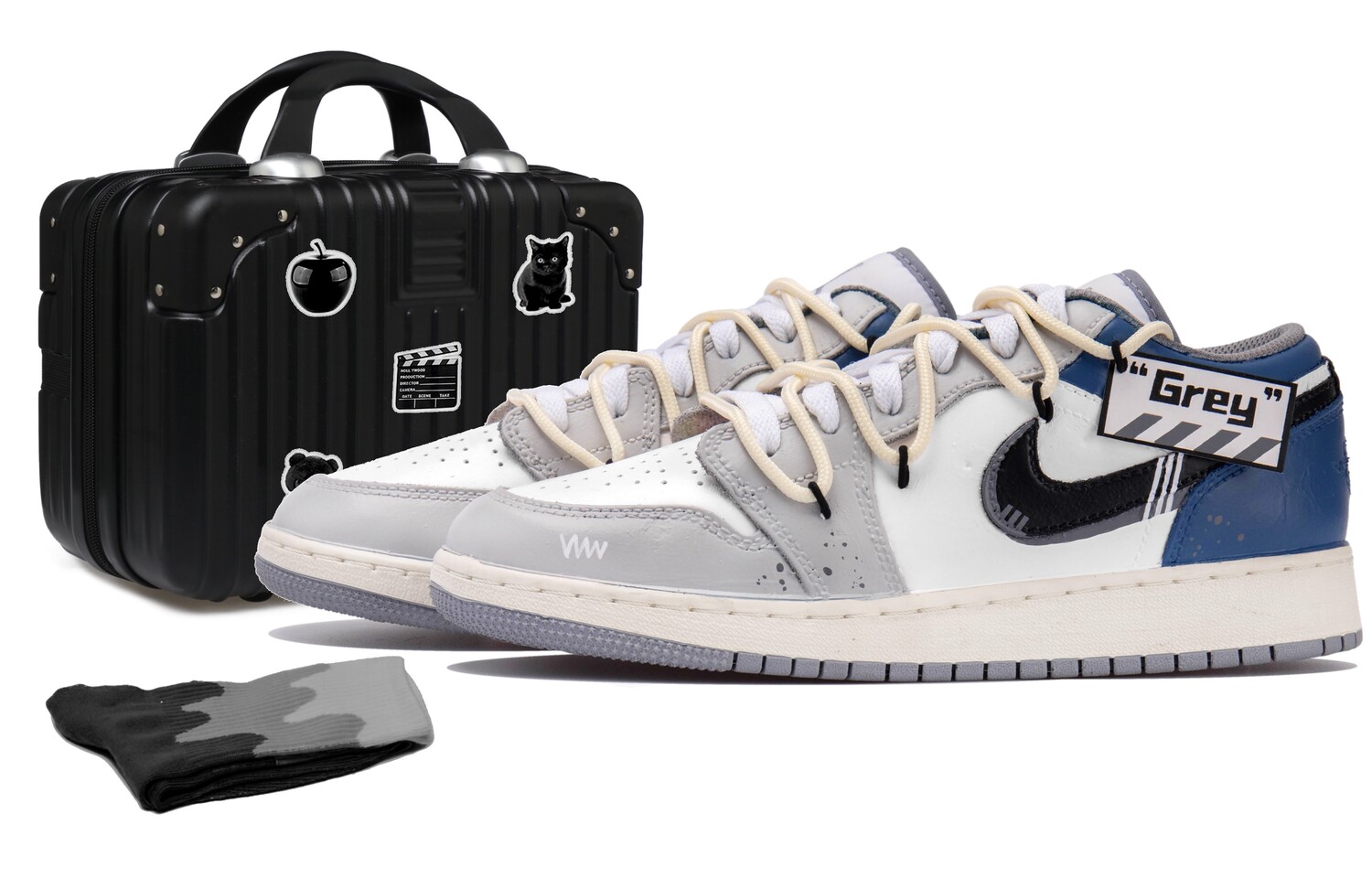 Кроссовки Air Jordan 1 Vintage Basketball Shoes Men Low-top Black/white/gray/blue, белый/черный
Кроссовки Air Jordan 1 Vintage Basketball Shoes Men Low-top Black/white/gray/blue, белый/черный