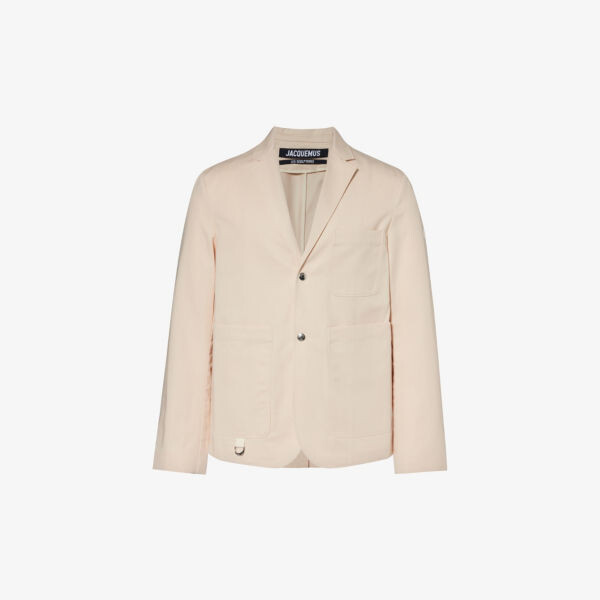 La veste jean куртка из хлопка и льна с зубчатыми лацканами Jacquemus, бежевый
La veste jean куртка из хлопка и льна с зубчатыми лацканами Jacquemus, бежевый