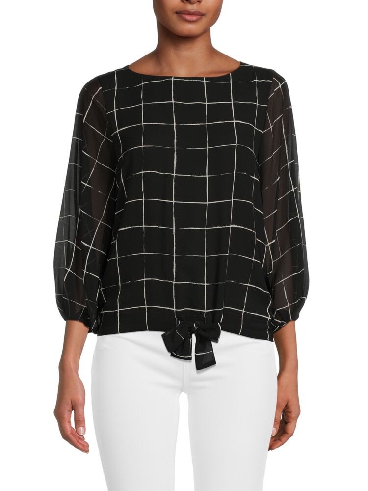 Шифоновый топ в клетку с кулиской Calvin Klein, цвет Black White
Шифоновый топ в клетку с кулиской Calvin Klein, цвет Black White