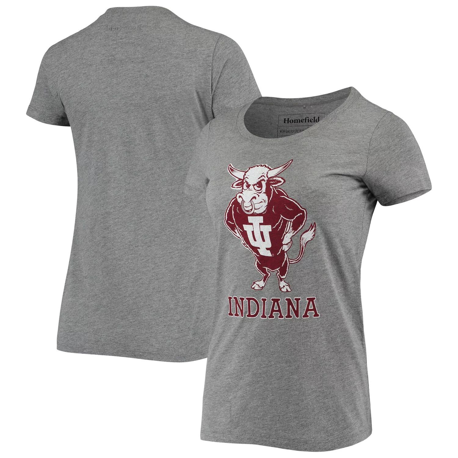 Женская футболка Homefield Heathered Grey Indiana Hoosiers Vintage IU Bison Tri-Blend
Женская футболка Homefield Heathered Grey Indiana Hoosiers Vintage IU Bison Tri-Blend