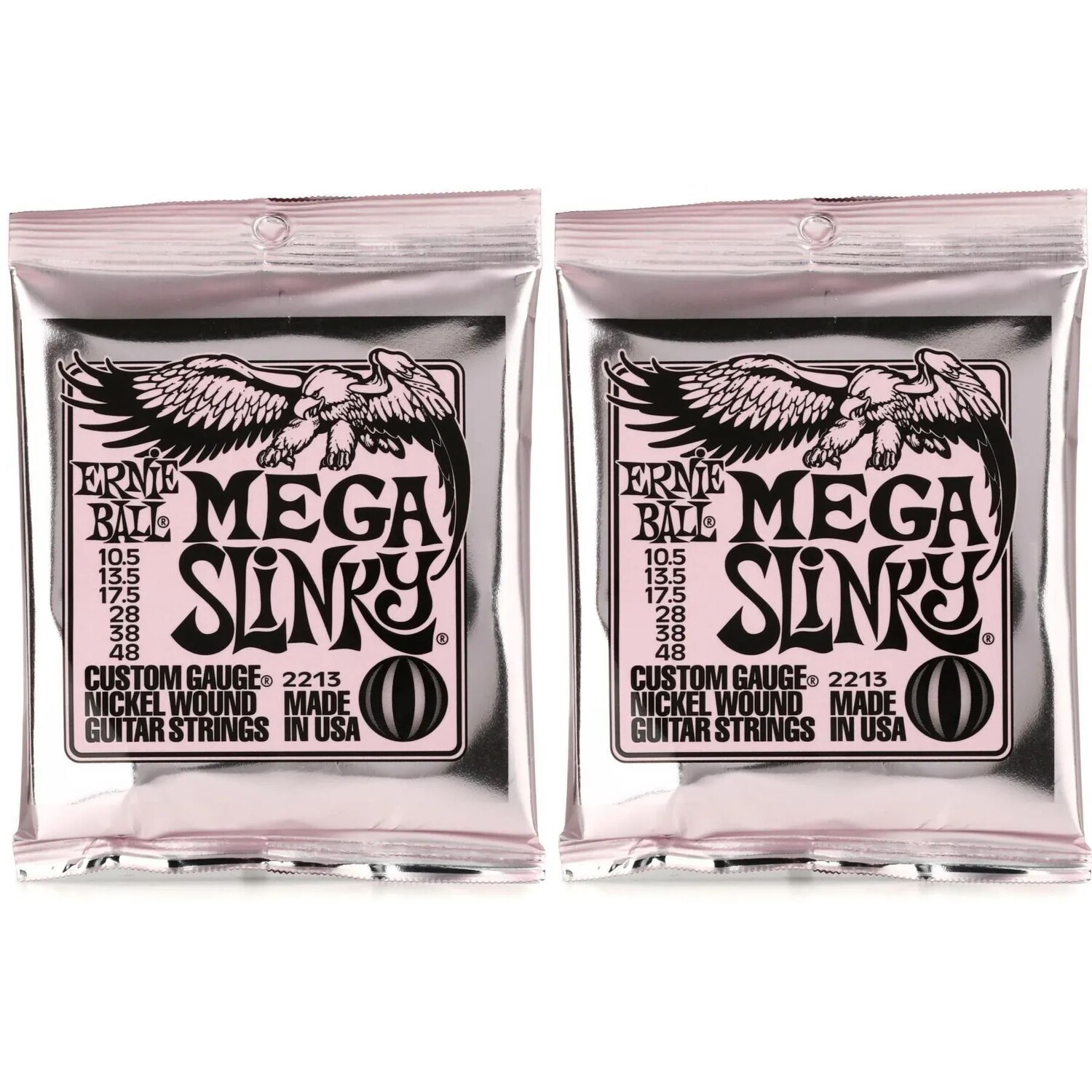 Струны для электрогитары Ernie Ball 2213 Mega Slinky с никелевой обмоткой (2 шт.)
Струны для электрогитары Ernie Ball 2213 Mega Slinky с никелевой обмоткой (2 шт.)