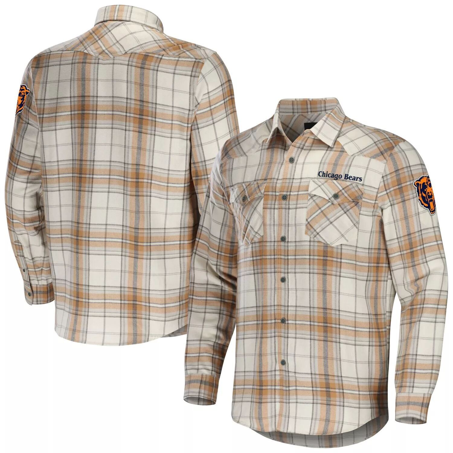 Мужская коллекция NFL x Darius Rucker от Fanatics Tan Chicago Bears фланелевая рубашка на пуговицах с длинными рукавами
Мужская коллекция NFL x Darius Rucker от Fanatics Tan Chicago Bears фланелевая рубашка на пуговицах с длинными рукавами