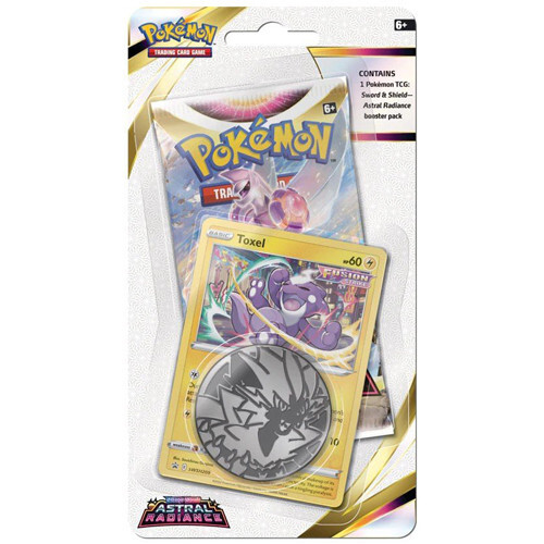 Карточная игра The Pokemon Company Int'l Pokemon TCG: Sword & Shield: Astral Radiance - Checklane Blister (Toxel)
Карточная игра The Pokemon Company Int'l Pokemon TCG: Sword & Shield: Astral Radiance - Checklane Blister (Toxel)