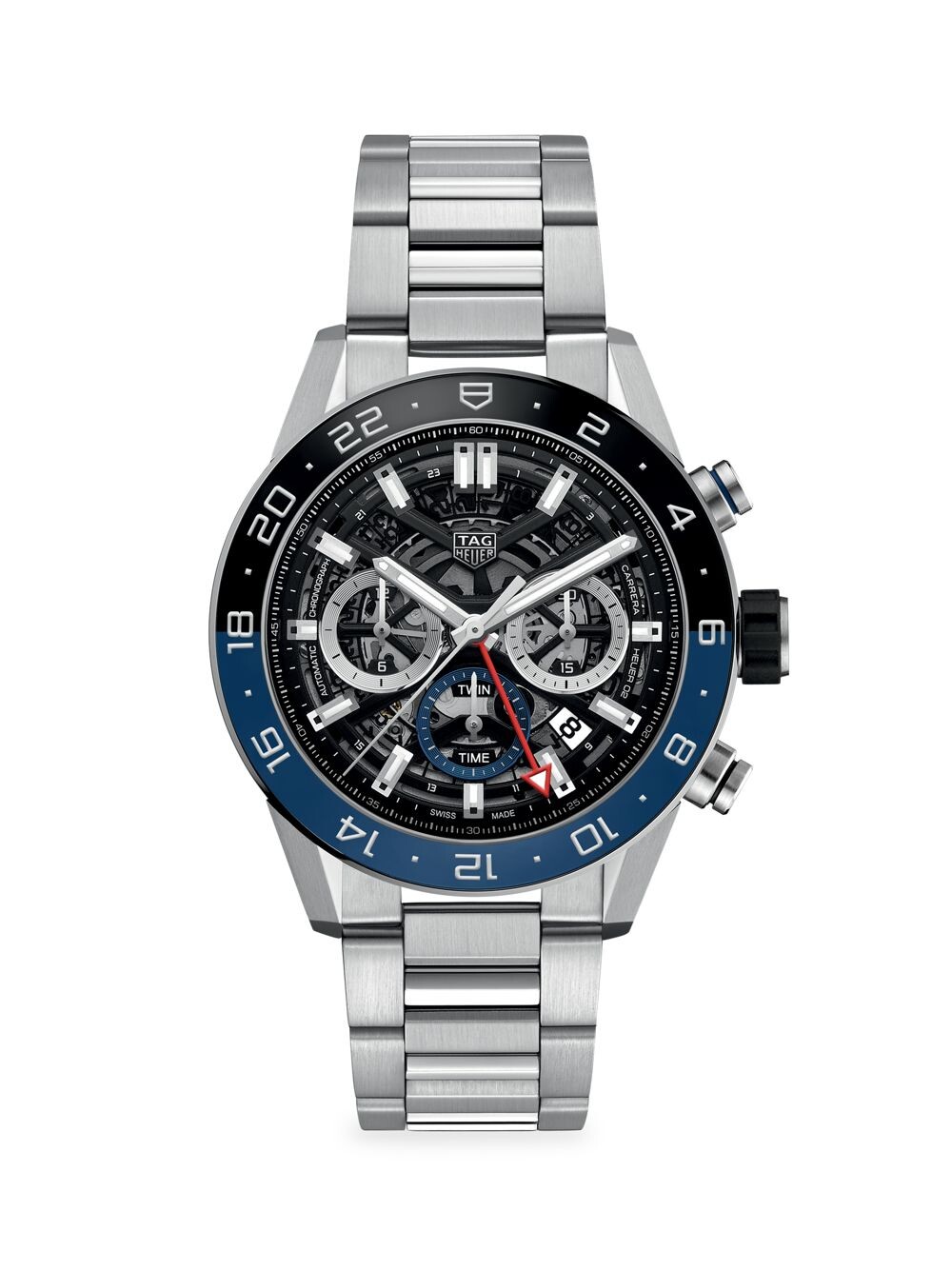 Часы-браслет с хронографом Carrera 45MM из нержавеющей стали TAG Heuer, серебряный
Часы-браслет с хронографом Carrera 45MM из нержавеющей стали TAG Heuer, серебряный