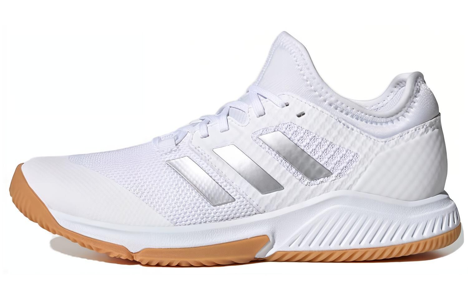 Кроссовки для бадминтона Court Team Bounce женские с низким верхом, белые/серебристые Adidas
Кроссовки для бадминтона Court Team Bounce женские с низким верхом, белые/серебристые Adidas