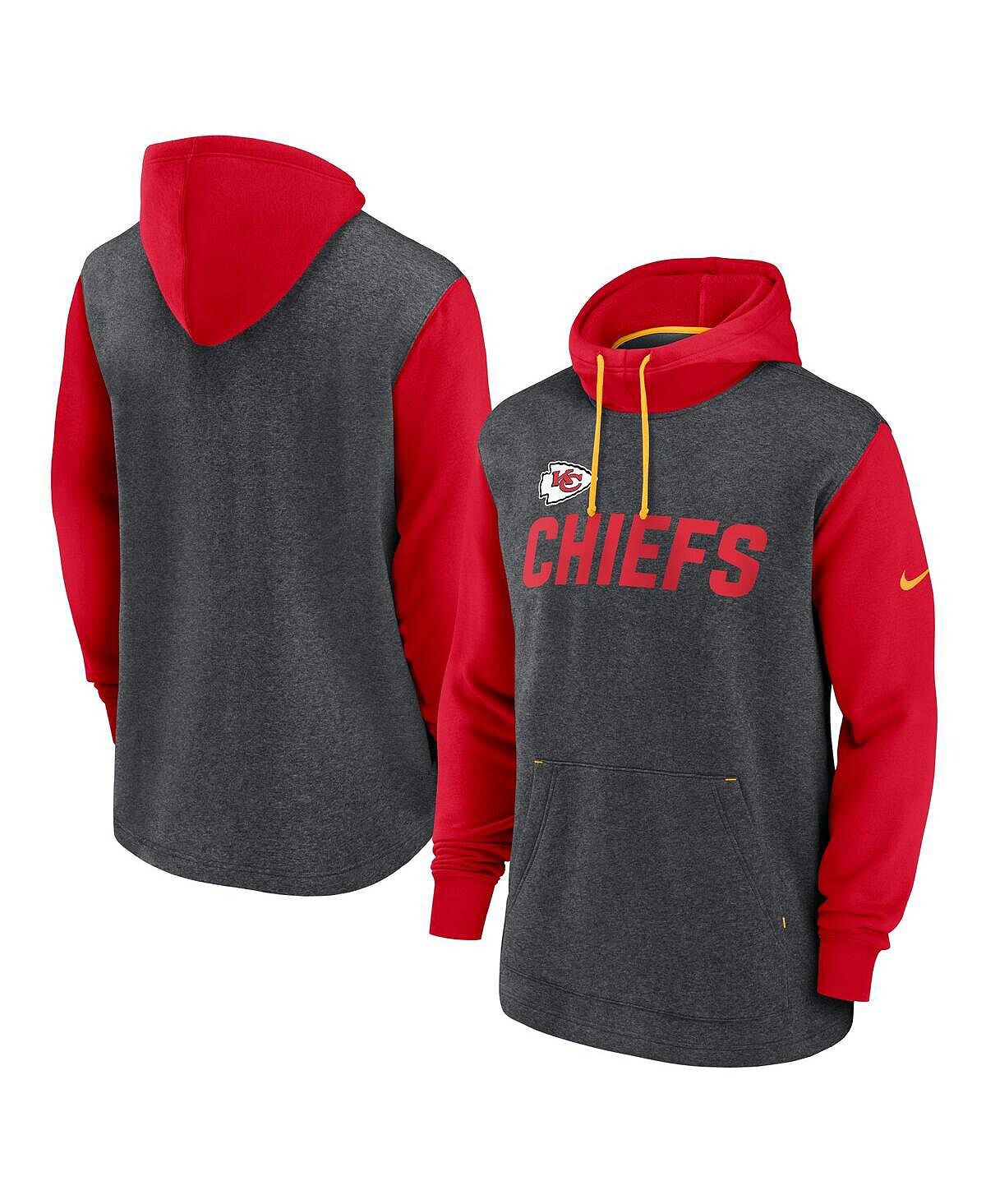 Мужская темно-серая, красная толстовка с капюшоном Kansas City Chiefs Surrey Legacy Nike, Красный
Мужская темно-серая, красная толстовка с капюшоном Kansas City Chiefs Surrey Legacy Nike, Красный