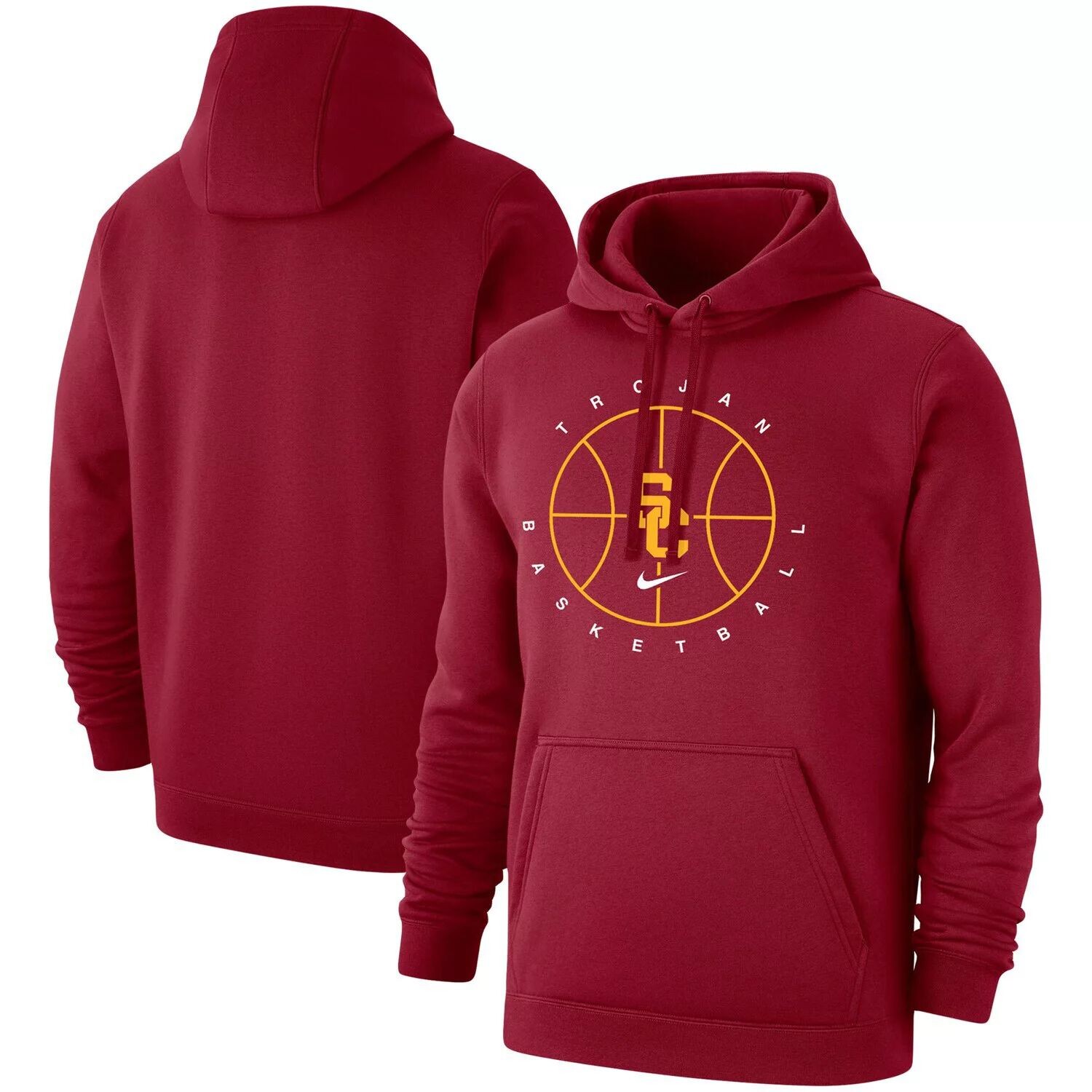 Мужской флисовый пуловер с капюшоном Cardinal USC Trojans Basketball Icon Club Nike
Мужской флисовый пуловер с капюшоном Cardinal USC Trojans Basketball Icon Club Nike