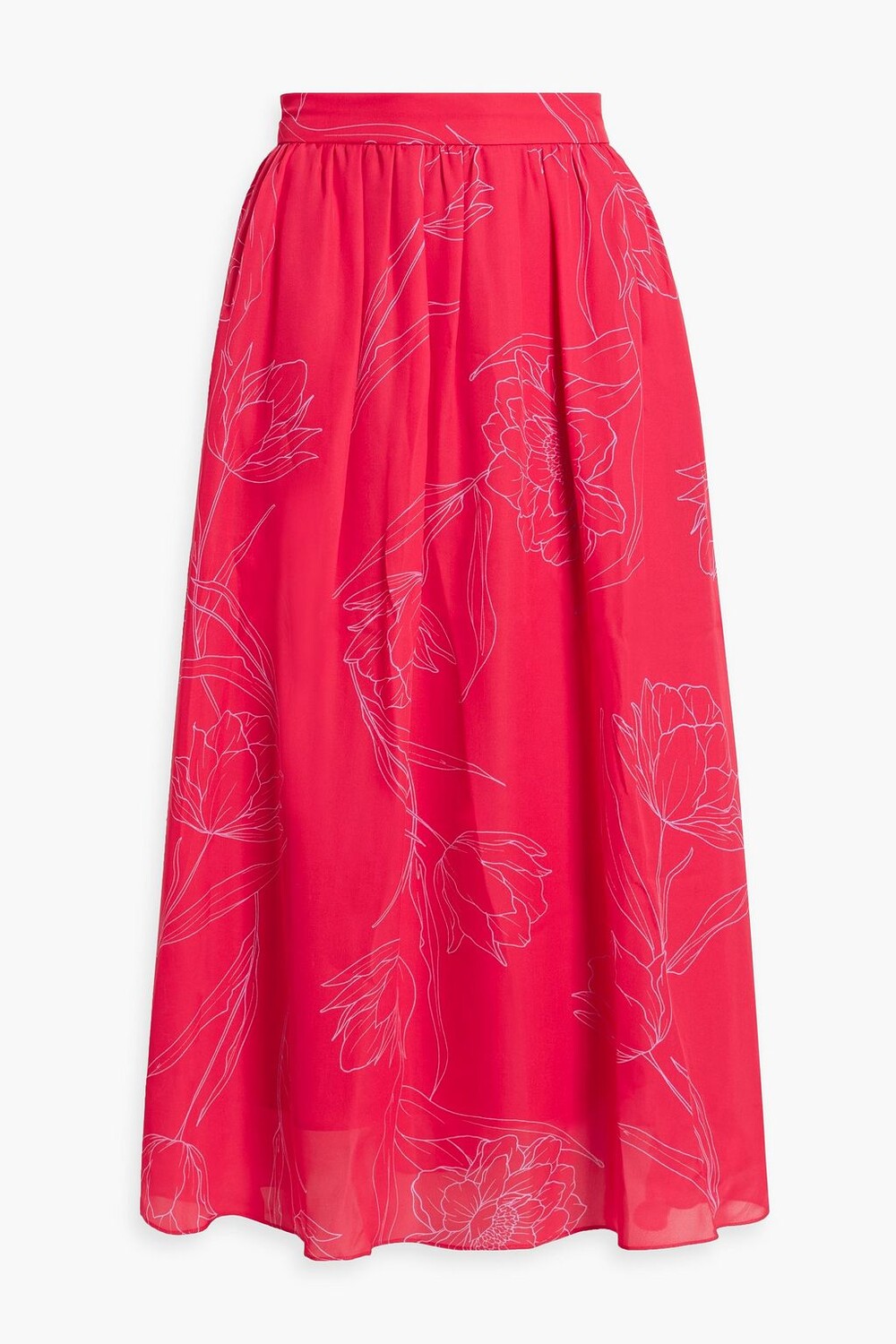 Юбка миди из шелкового крепа со сборками и цветочным принтом CAROLINA HERRERA, красный
Юбка миди из шелкового крепа со сборками и цветочным принтом CAROLINA HERRERA, красный