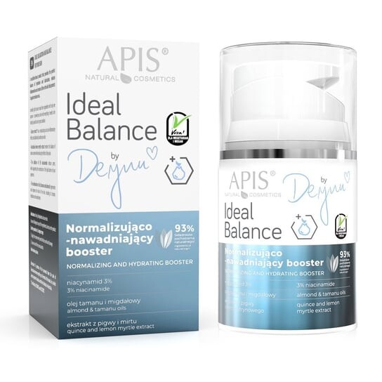 Нормализующий и увлажняющий бустер для лица, 50 мл APIS, Ideal Balance By Deynn, Apis Natural Cosmetics
Нормализующий и увлажняющий бустер для лица, 50 мл APIS, Ideal Balance By Deynn, Apis Natural Cosmetics