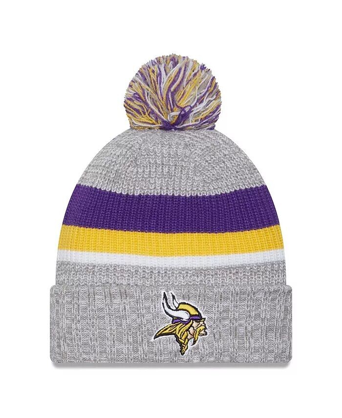 Мужская вязаная шапка с манжетами и помпоном Minnesota Vikings Heather Grey Minnesota Vikings New Era, серый
Мужская вязаная шапка с манжетами и помпоном Minnesota Vikings Heather Grey Minnesota Vikings New Era, серый
