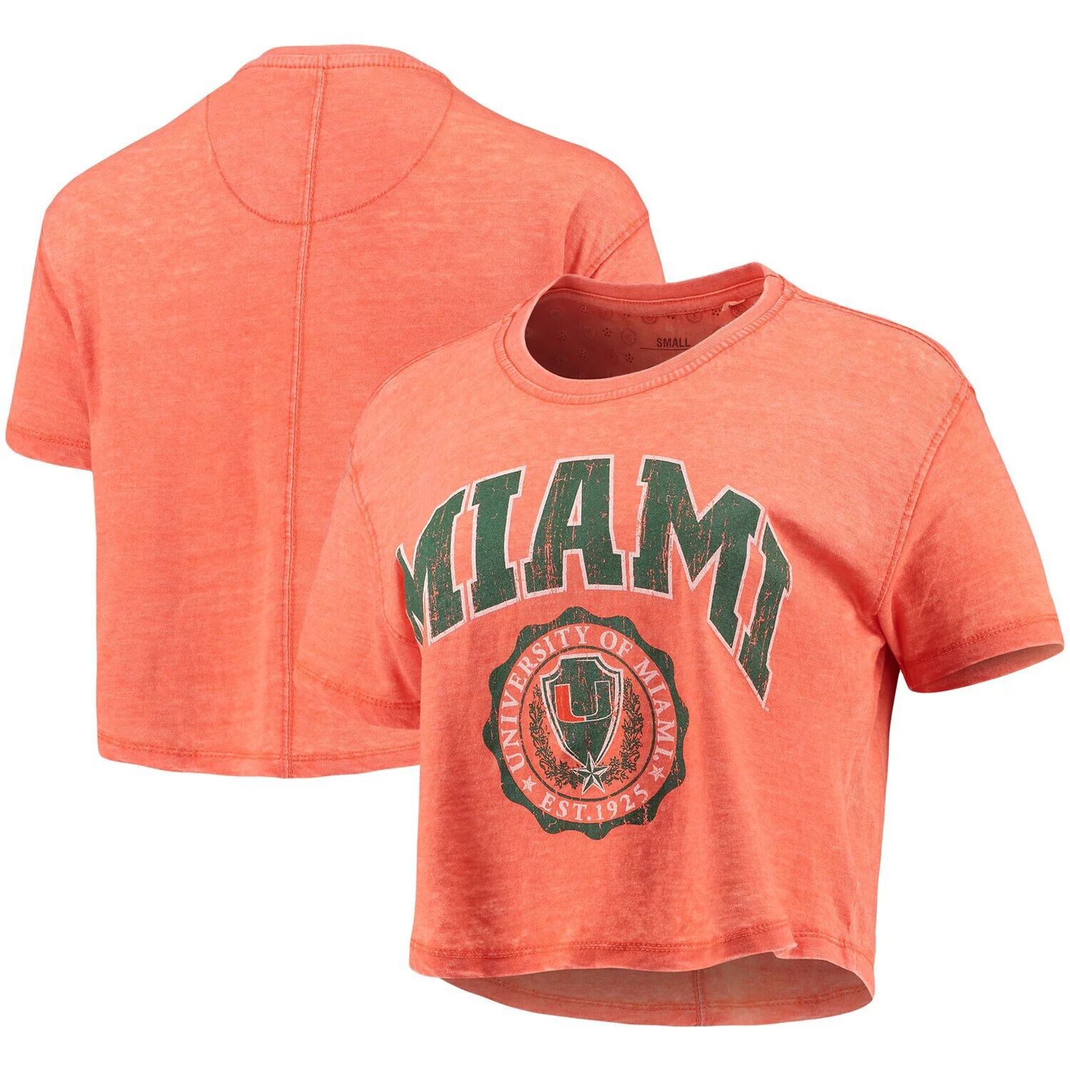 Женская укороченная футболка Pressbox Orange Miami Hurricanes Edith Vintage Burnout
Женская укороченная футболка Pressbox Orange Miami Hurricanes Edith Vintage Burnout