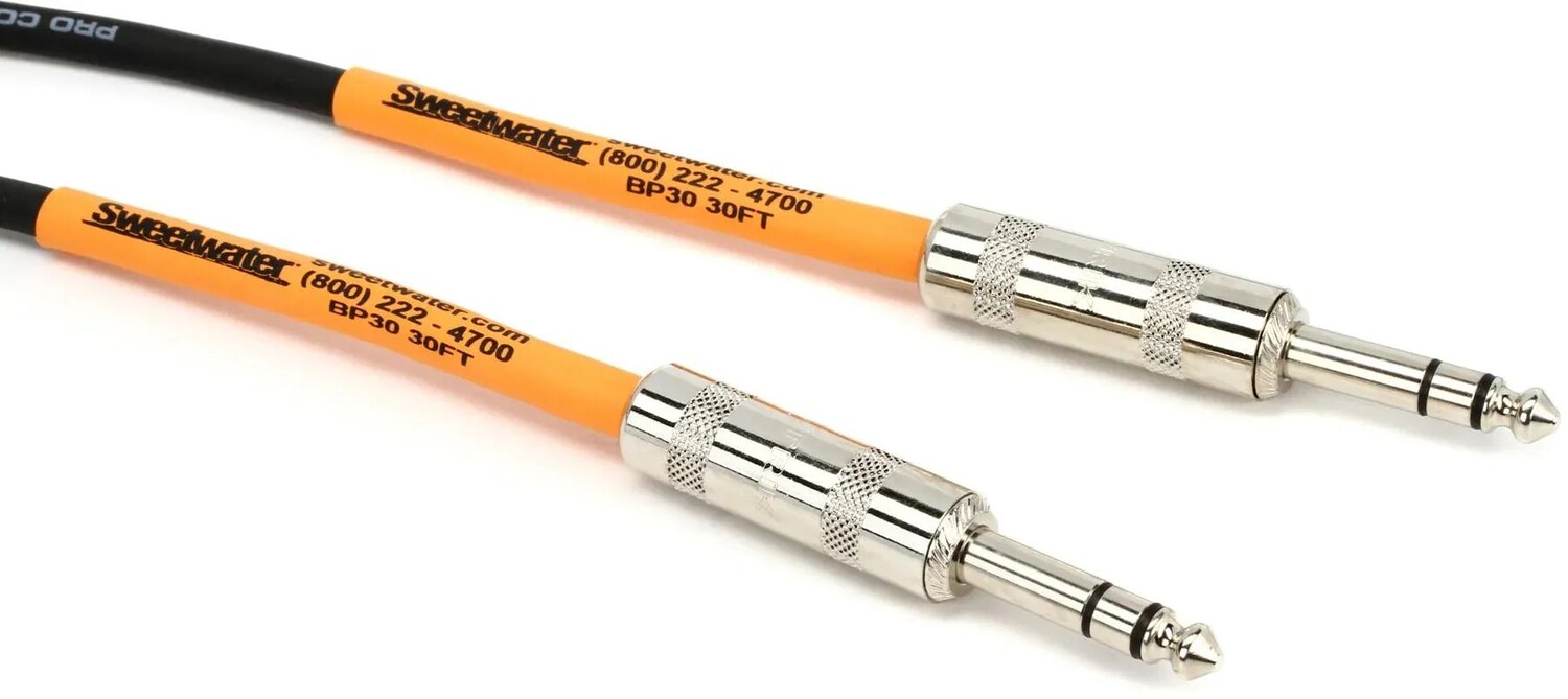Сбалансированный патч-кабель Pro Co BP-30 Excellines — штекер TRS 1/4 дюйма на штекер TRS 1/4 дюйма — 30 футов
Сбалансированный патч-кабель Pro Co BP-30 Excellines — штекер TRS 1/4 дюйма на штекер TRS 1/4 дюйма — 30 футов
