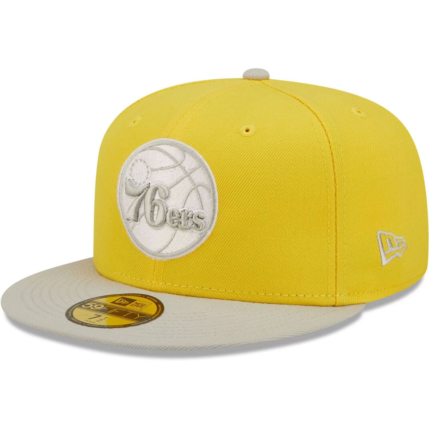 Мужская облегающая шляпа New Era желто-серая Philadelphia 76ers Color Pack 59FIFTY
Мужская облегающая шляпа New Era желто-серая Philadelphia 76ers Color Pack 59FIFTY
