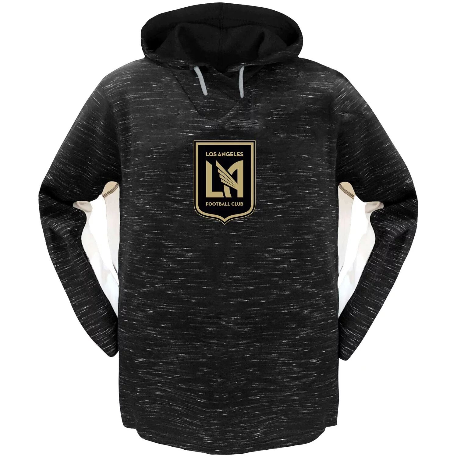 Женский черный/белый пуловер с капюшоном Majestic LAFC контрастного цвета и принтом больших размеров Majestic
Женский черный/белый пуловер с капюшоном Majestic LAFC контрастного цвета и принтом больших размеров Majestic