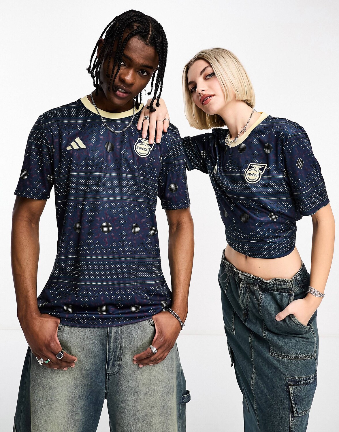 Темно-синяя предматчевая футболка унисекс adidas Football Jamaica adidas performance
Темно-синяя предматчевая футболка унисекс adidas Football Jamaica adidas performance