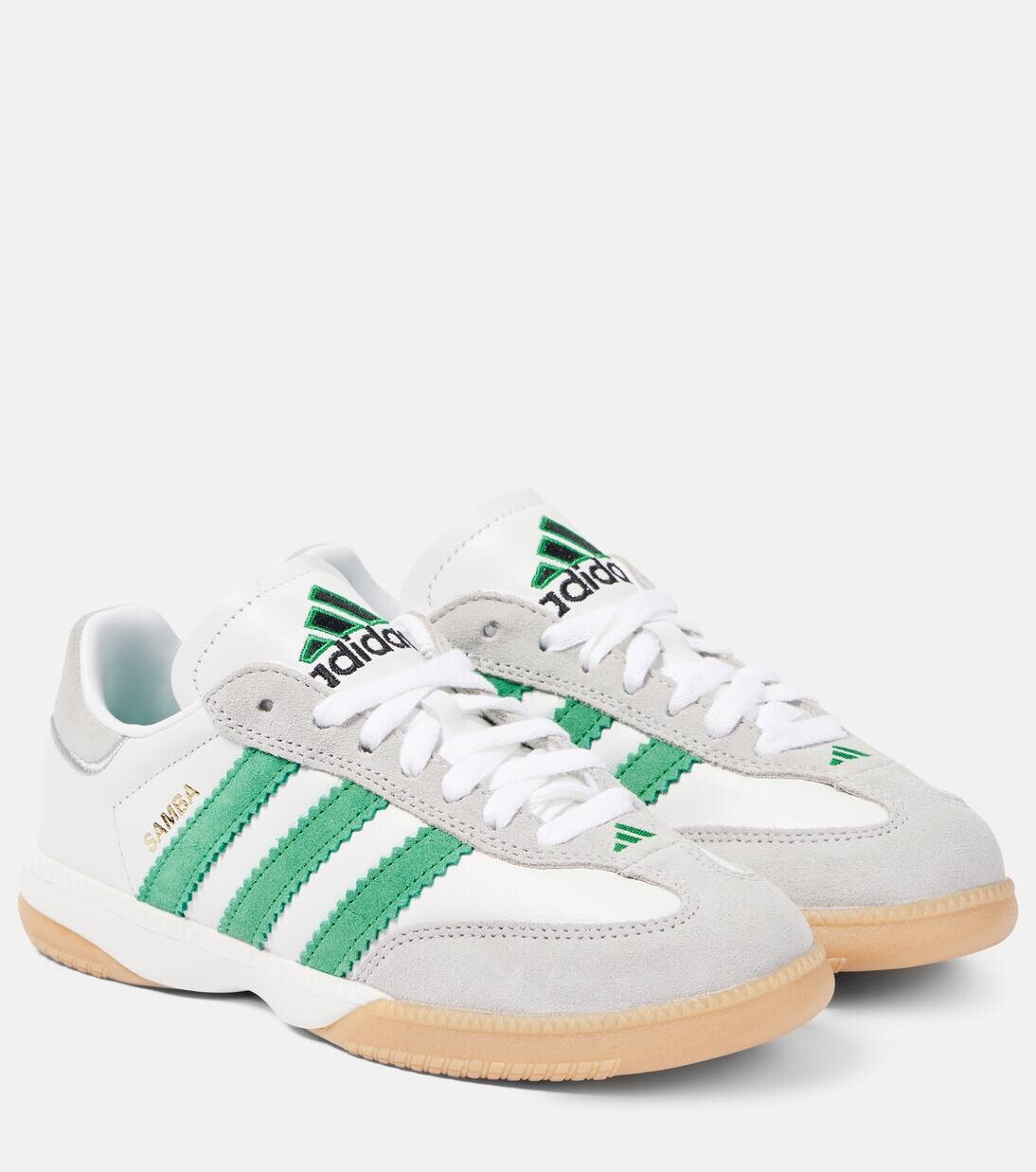Кроссовки Samba MN из кожи с замшевой отделкой Adidas, цвет ftwr white/green/gum 3
Кроссовки Samba MN из кожи с замшевой отделкой Adidas, цвет ftwr white/green/gum 3